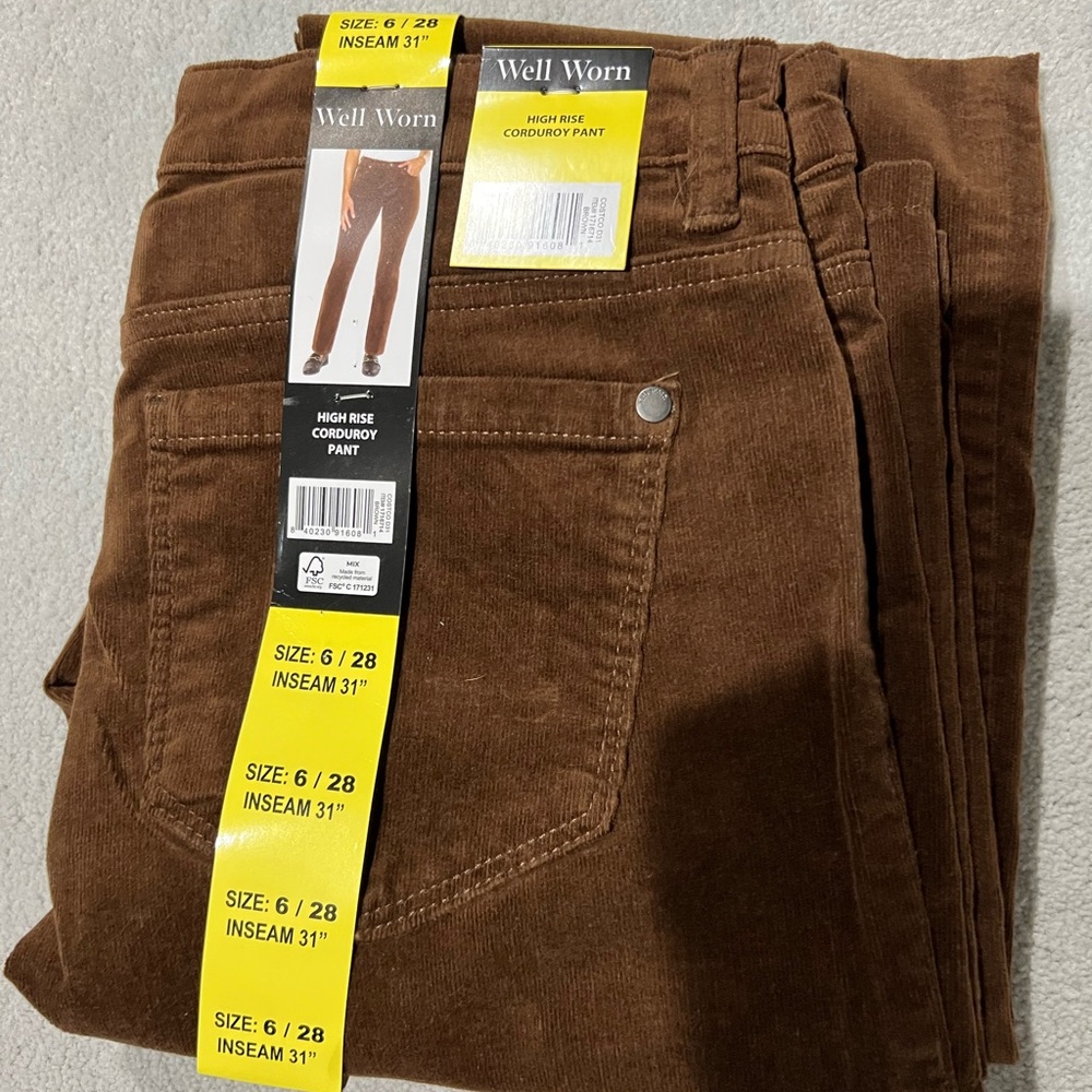 Well Worn Chocolate Corduroy Pants